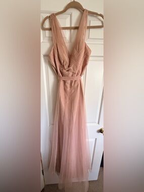 Wtoo Dusty Rose Tulle Gown / New without Tag